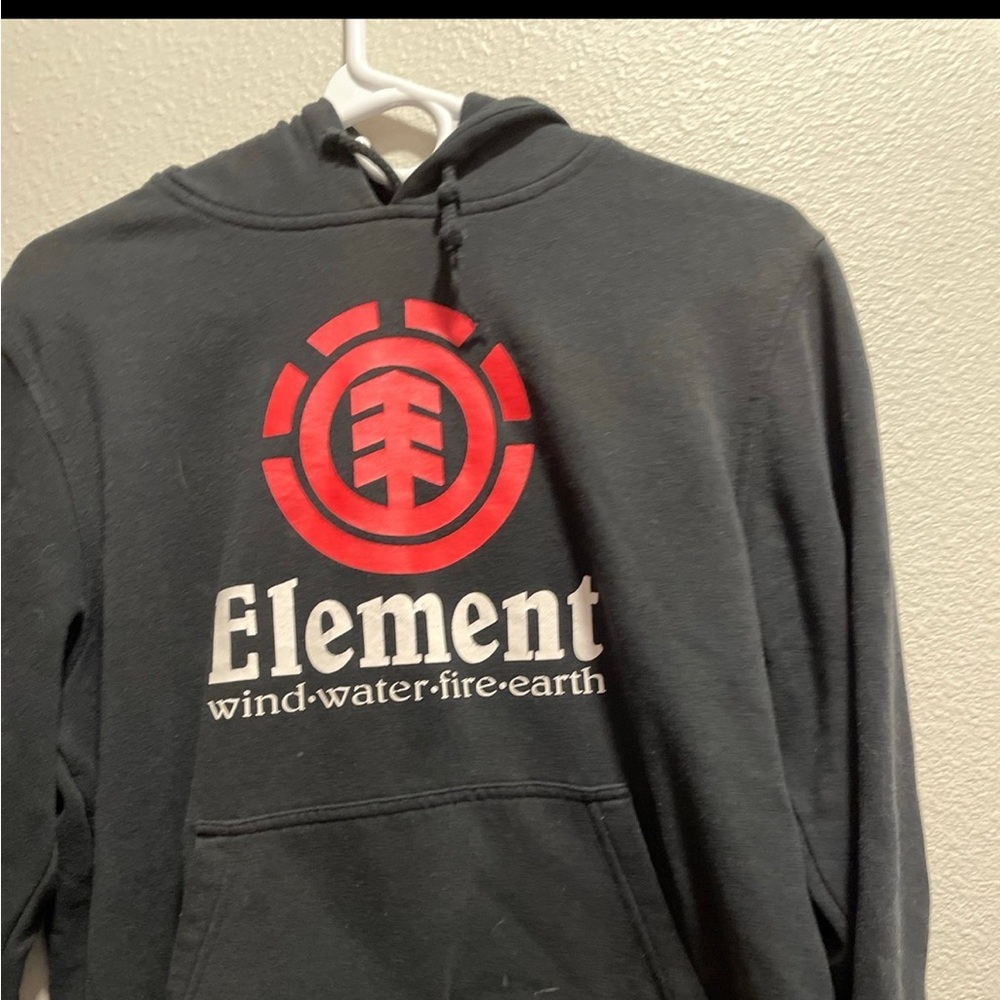 Black vintage element skate hoodie
